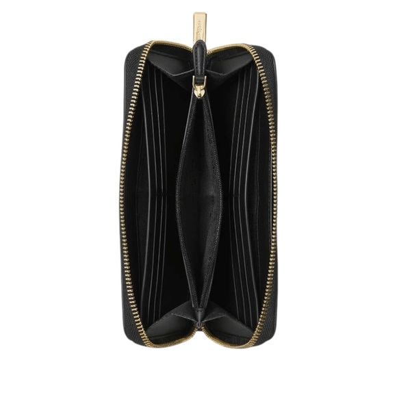 Retail $239 Kate Spade Black Bridget Crinkle Patent Large Continental Wallet - Picture 4 of 4